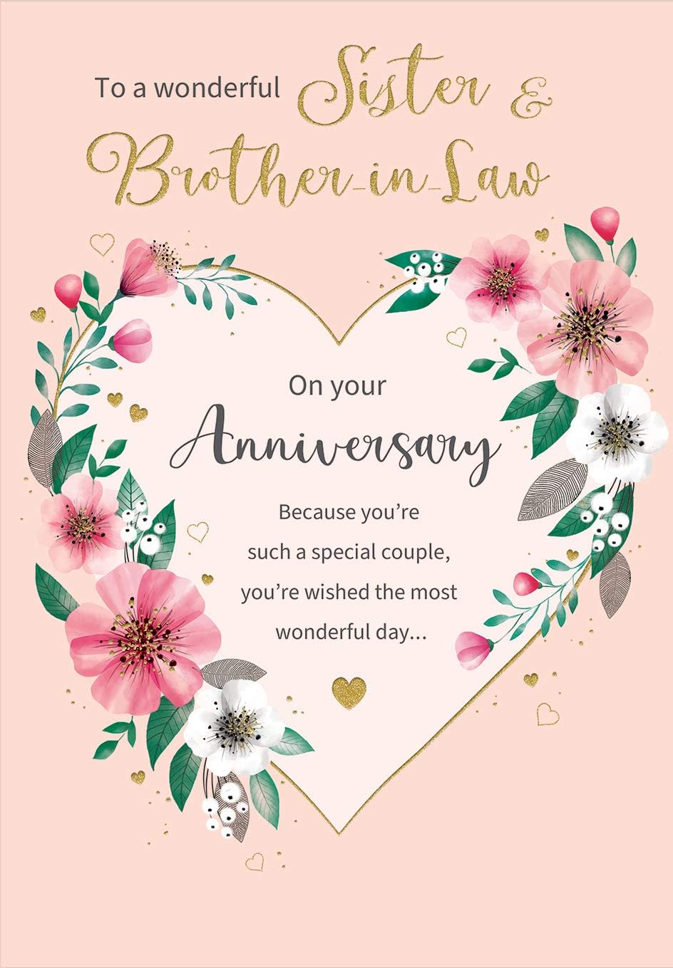 Sister & Brother in Law Anniversary Card