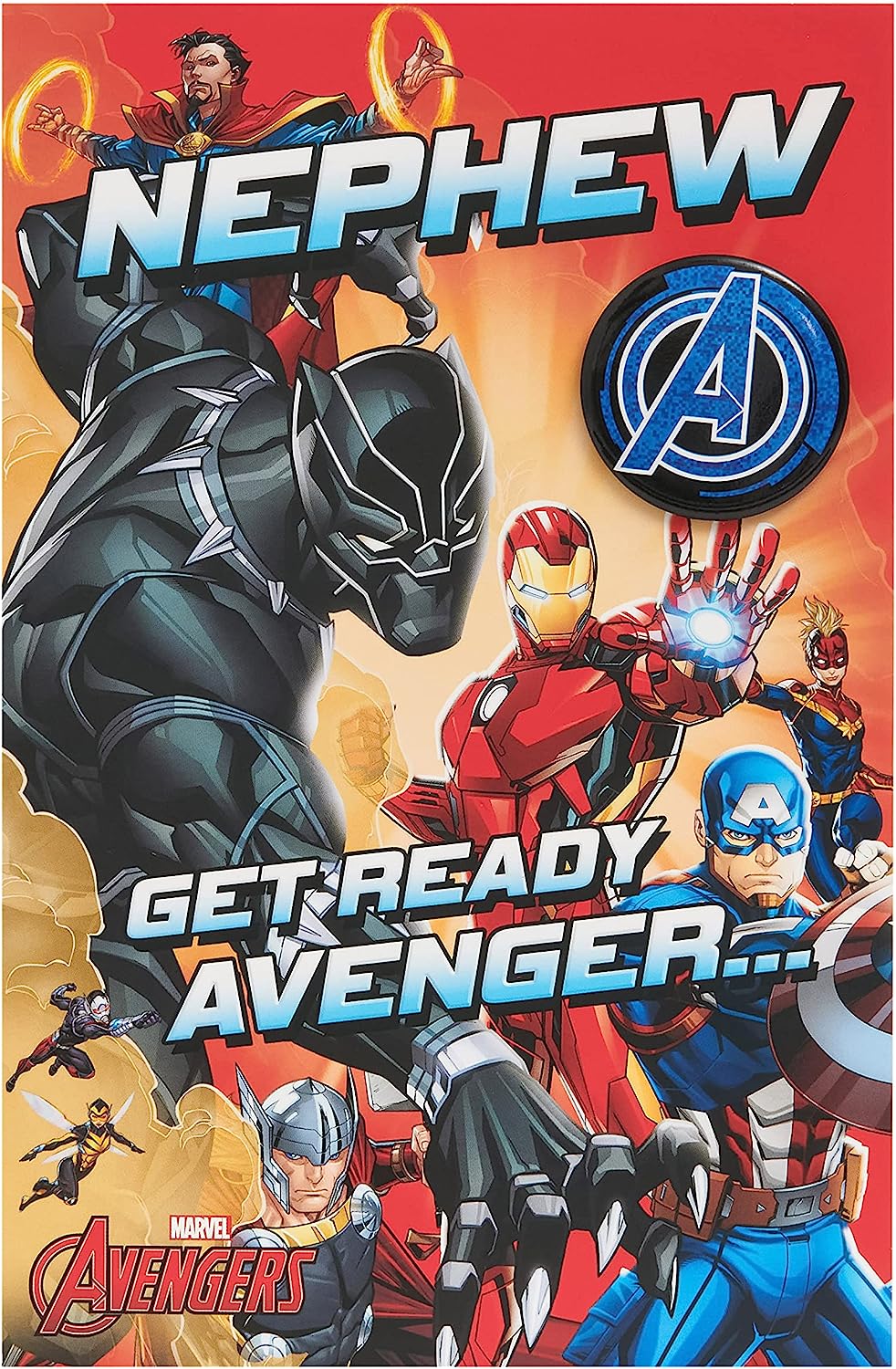 Marvel Avengers Nephew Birthday Card