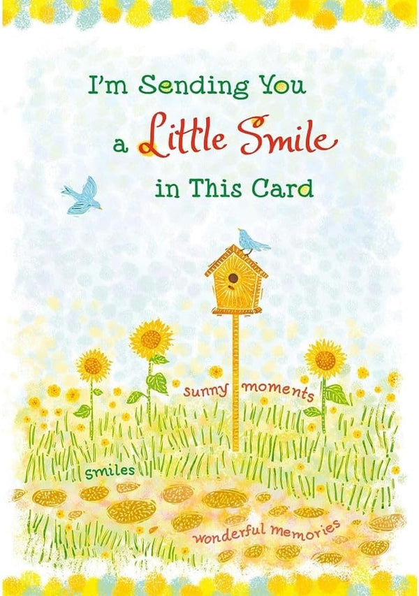 Carte Blanche Sending You a Smile Encouragement Greeting Card