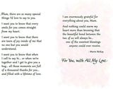 Carte Blanche Mother Sentimental Greeting Card - Lucky to Have You