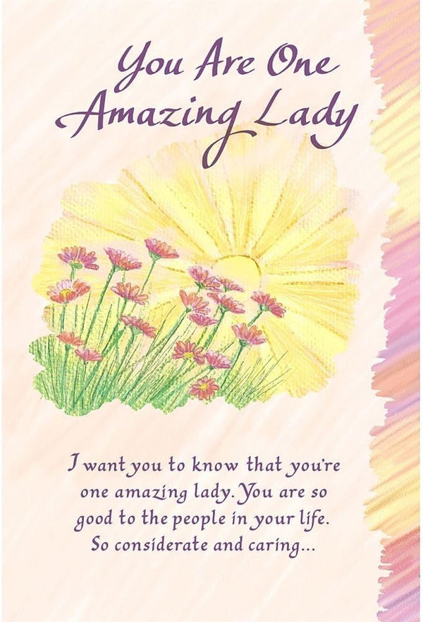 Carte Blanche Inspirational Greeting Card - You Are One Amazing Lady