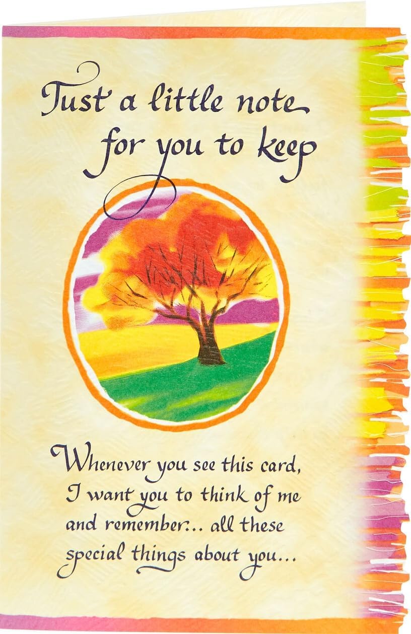 Carte Blanche Just a Little Note Sentimental Greeting Card
