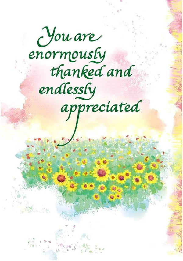 Carte Blanche Thank You Greeting Card - Endlessly Appreciated