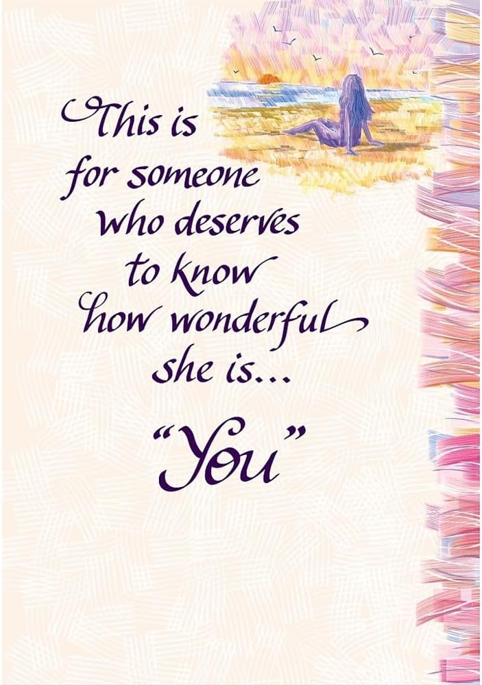 Carte Blanche Someone Wonderful Sentimental Keepsake Greeting Card