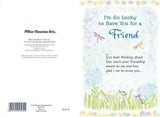 Carte Blanche Friend Sentimental Greeting Card - Lucky to Have You