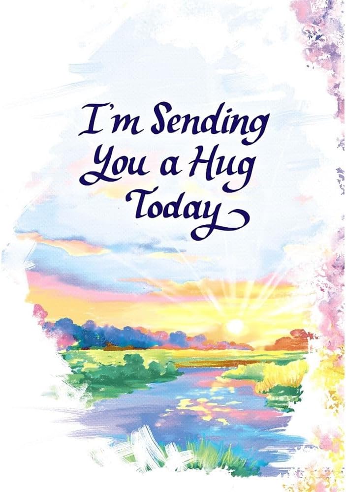 Carte Blanche Sending You a Hug Sentimental Greeting Card