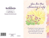 Carte Blanche Inspirational Greeting Card - You Are One Amazing Lady