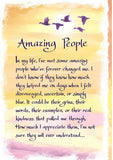 Carte Blanche Appreciation Greeting Card - Amazing People