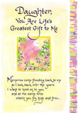 Carte Blanche Daughter Sentimental Keepsake Greeting Card - Life's Greatest Gift