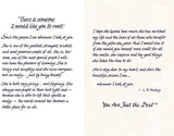 Carte Blanche Someone Wonderful Sentimental Keepsake Greeting Card