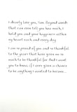 Carte Blanche Son Sentimental Greeting Card - Remember This