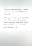 Carte Blanche Thank You Greeting Card - Heartfelt Note of Gratitude