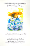 Carte Blanche Daughter Sentimental Greeting Card - I Pray Every Day
