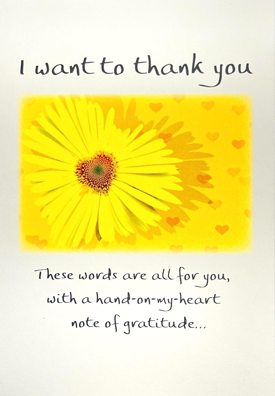 Carte Blanche Thank You Greeting Card - Heartfelt Note of Gratitude
