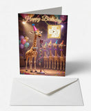 Scanimate | Birthday Card | High-Note Giraffe Chorus Design | Interactive QR Song | With Envelope | Happy Birthday Greeting Card | Her/Him Cards Infinity