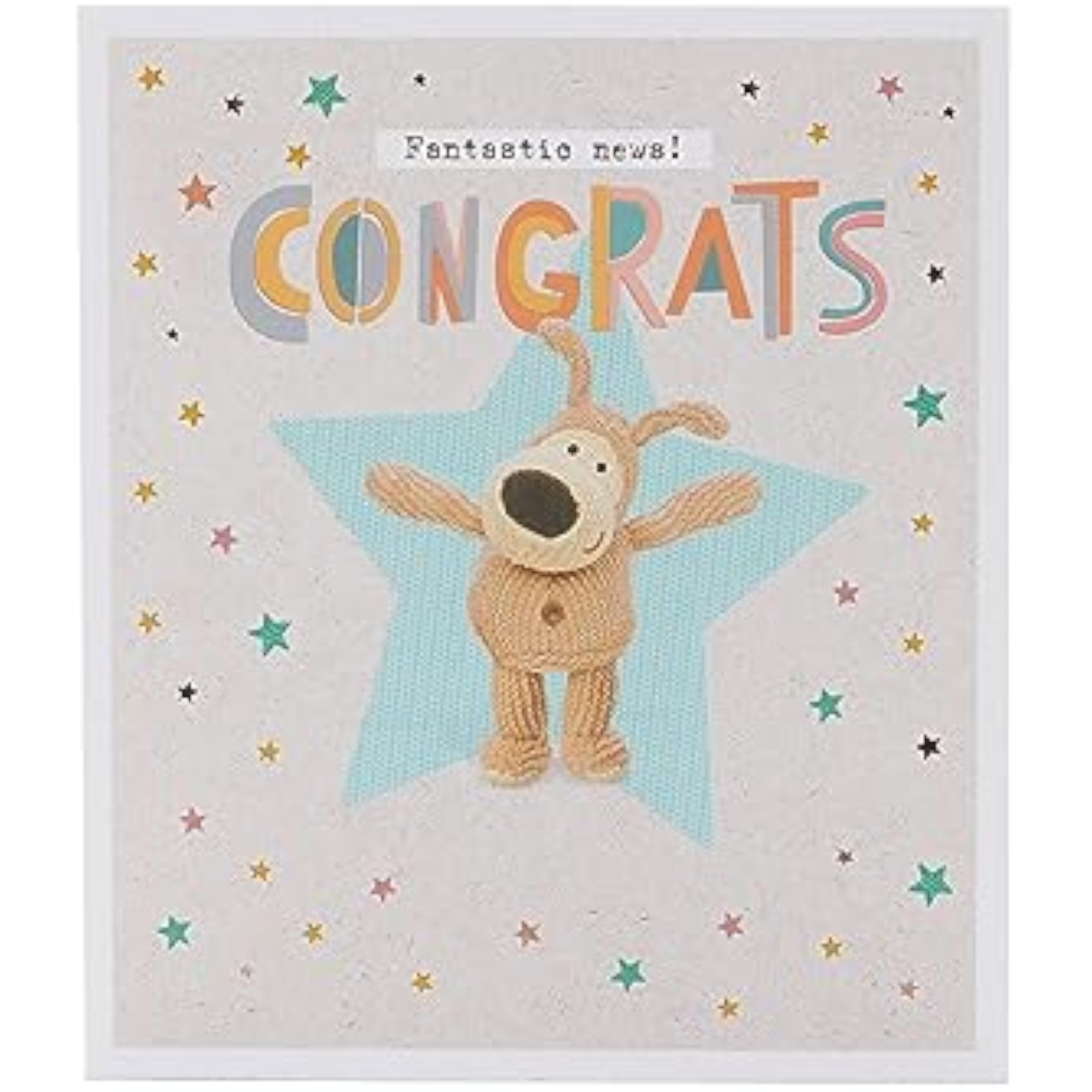 Boofle Congratulations Card for Him/Her/Friend - Cute Design