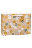 Collage Gift Bag Grey, White & Gold Spots Extra Large