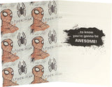 Marvel Spiderman Good Luck at First Day School Card