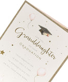 Pink Balloons And Scroll Granddaughter Graduation Card