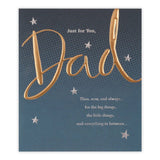 Dad Gold Text Father's Day Card