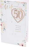 Golden Moments Wife Anniversary Card