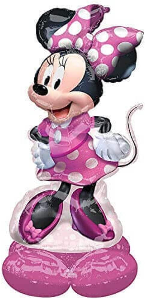 Large Minnie Mouse Forever foil balloon by Anagram, featuring a colorful Minnie Mouse design for celebrations.