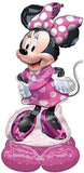 Large Minnie Mouse Forever foil balloon by Anagram, featuring a colorful Minnie Mouse design for celebrations.