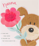 Dog & Flower Design Nanna Mother's Day Card