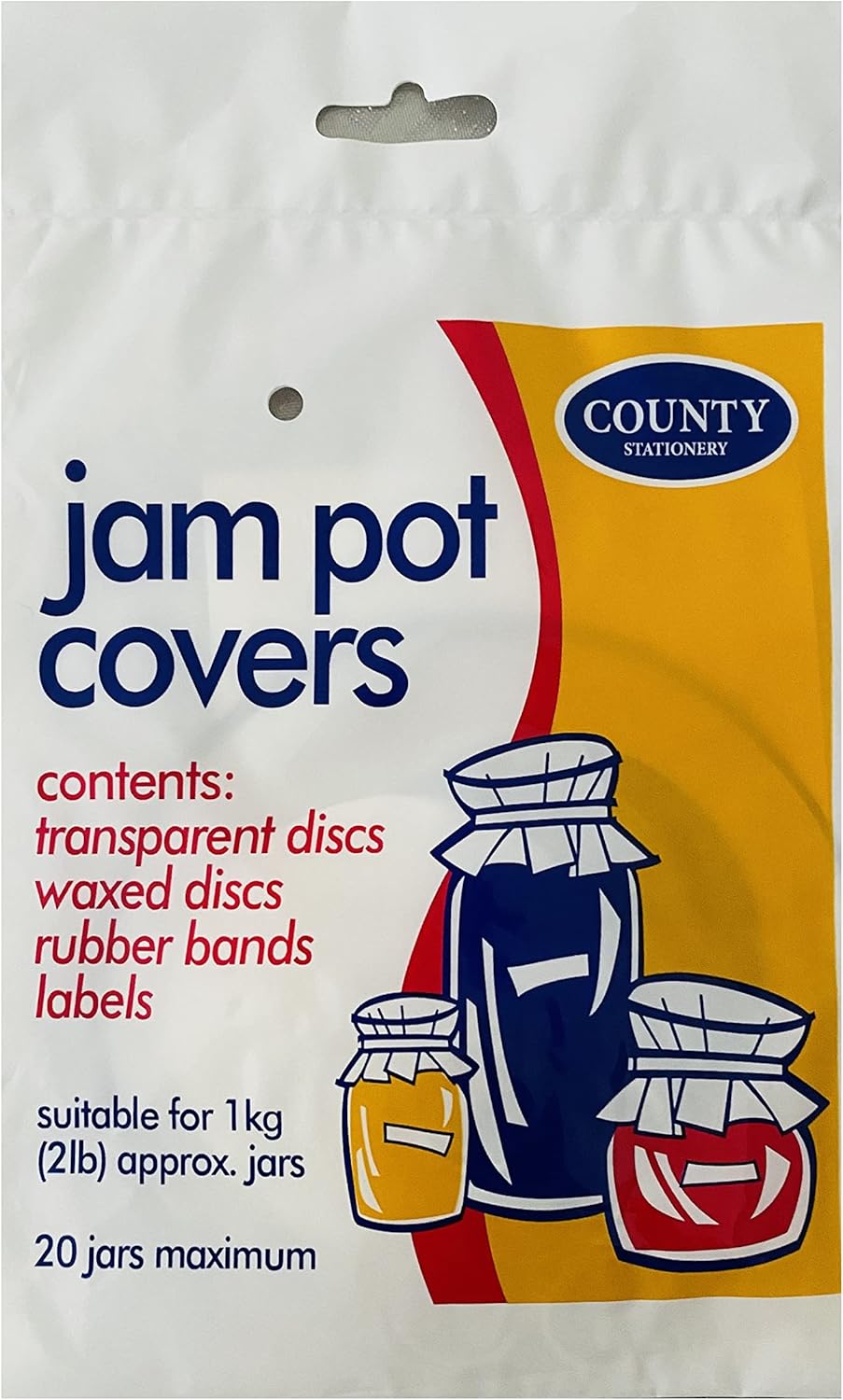 County Stationery 20 Pcs Jam Pot Covers