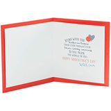 Husband Valentines Day Card With Envelope - Blue Design