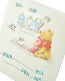 Disney Winnie The Pooh Baby Boy Congratulations Card