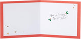UK Greetings Christmas Card for Brother - Red & Gold Design