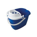 ValueX Plastic Mop 15L Bucket With Wringer And Handle Blue