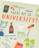  Off to University Card - You're Off to University!