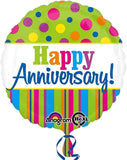 BGC anniversary foil balloon in shiny gold with celebratory design, perfect for special occasion decorations