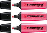 Stabilo Boss Original Highlighter Pink (Pack of 3)