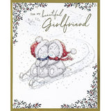 Bears On Sleigh Beautiful Girlfriend Boxed Christmas Card