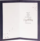 Celebrate Love Champagne Flutes Congratulations Card