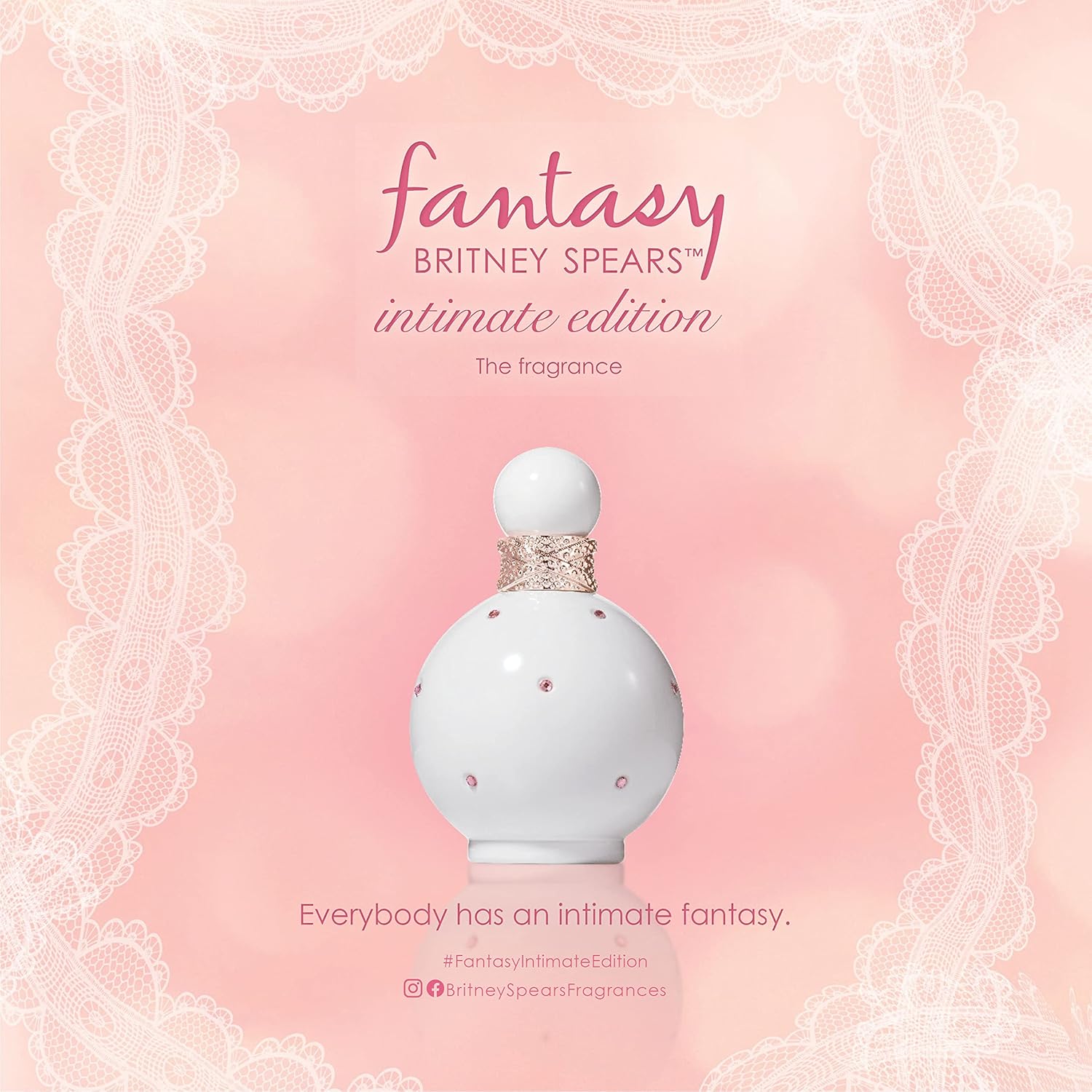 Britney Spears Fantasy Intimate Edition Eau de Parfum 100ml for women, featuring the perfume bottle with floral and fruity accents.
