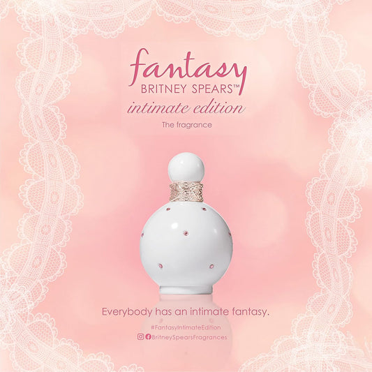 Britney Spears Fantasy Intimate Edition Eau de Parfum 100ml for women, featuring the perfume bottle with floral and fruity accents.