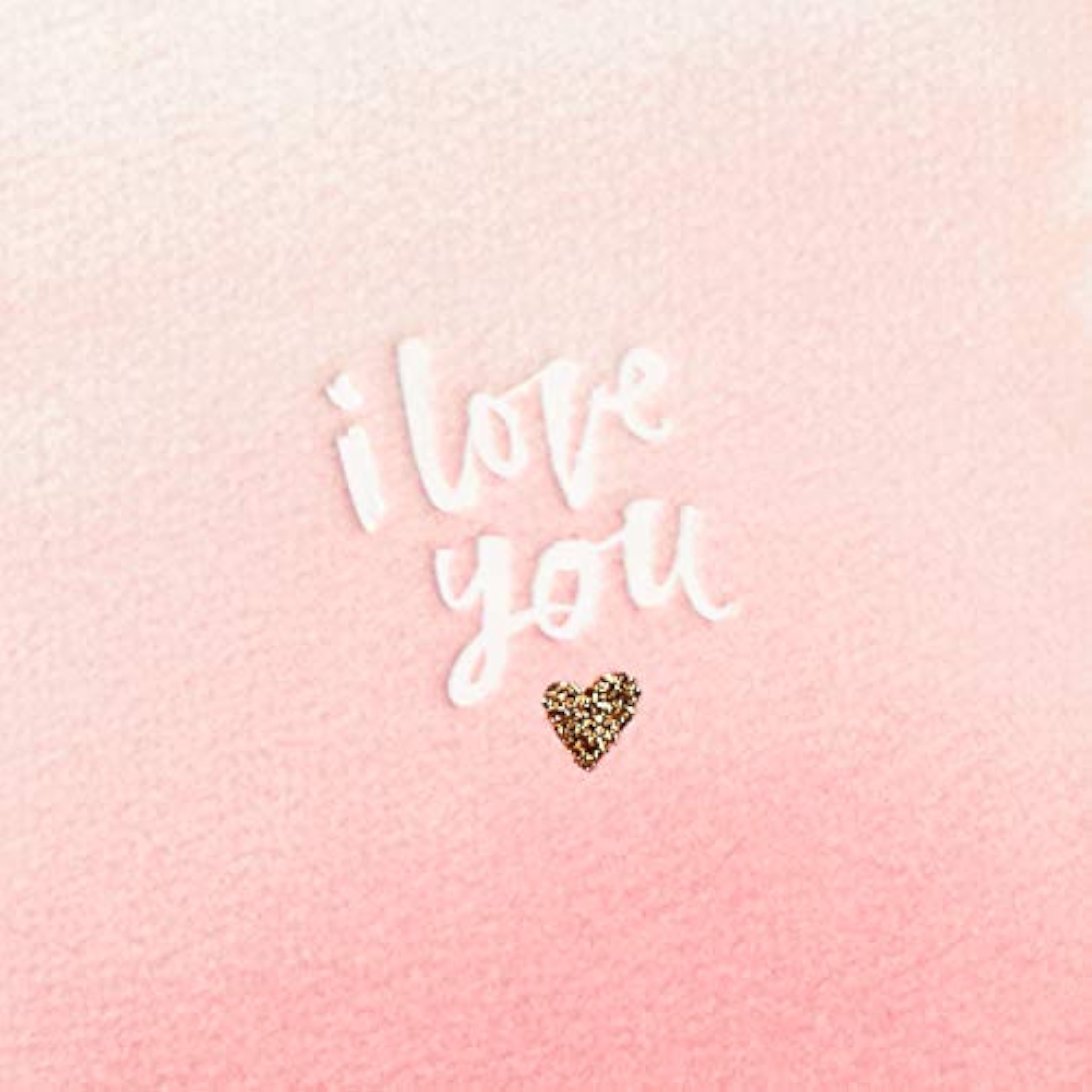 I Love You Blush Ombre Watercolour Valentine's Day