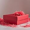 Glick Luxury Shredded Tissue Paper, Perfect for use in Gift Wrapping, Art & Crafts,30 GMS, Red (Packaging May Vary)