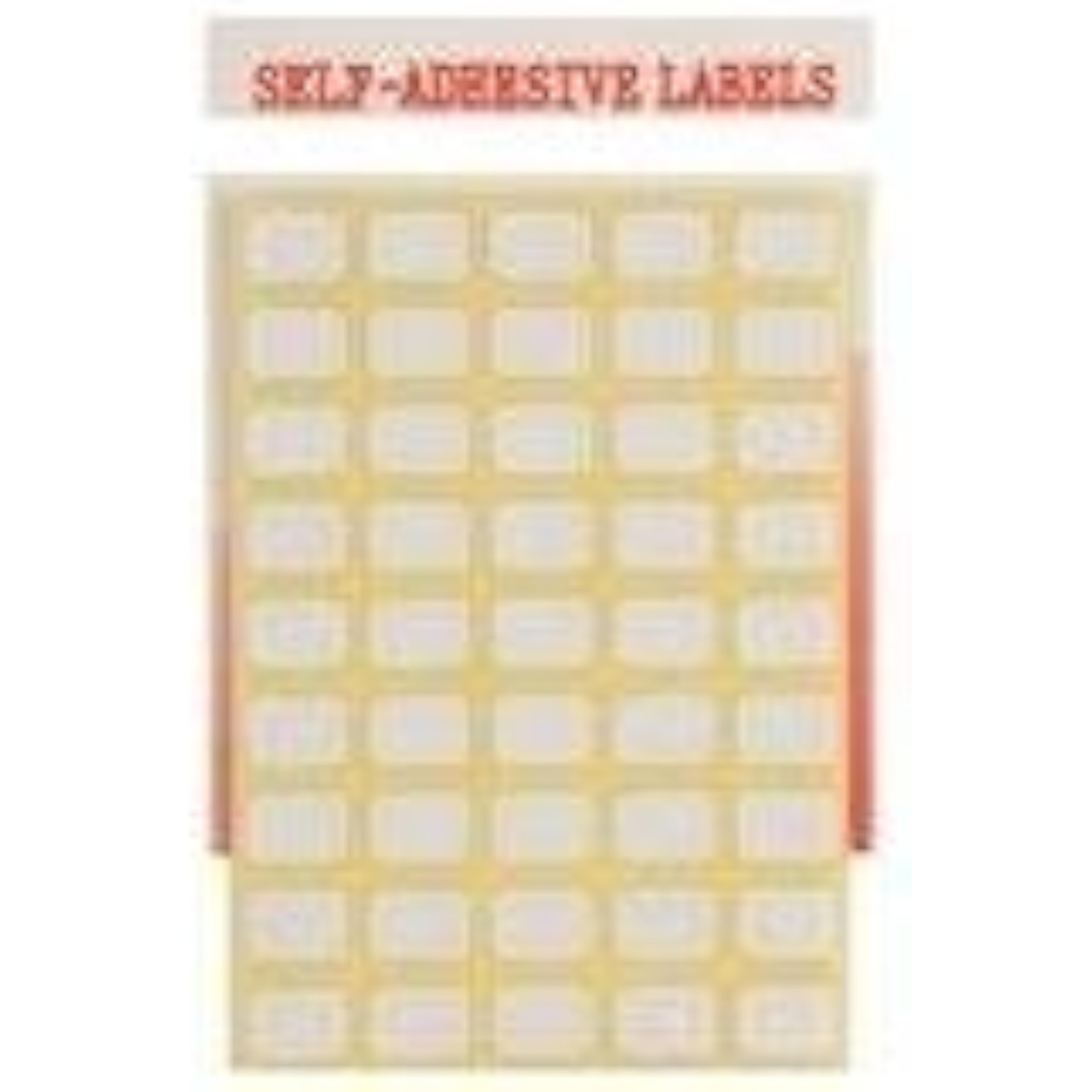 White 9x13mm Rectangular Labels (Pack of 343)