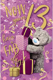 Colorful 13th birthday bear stacking gifts by Carte Blanche, with adorable bear figurines and vibrant gift boxes for celebration.