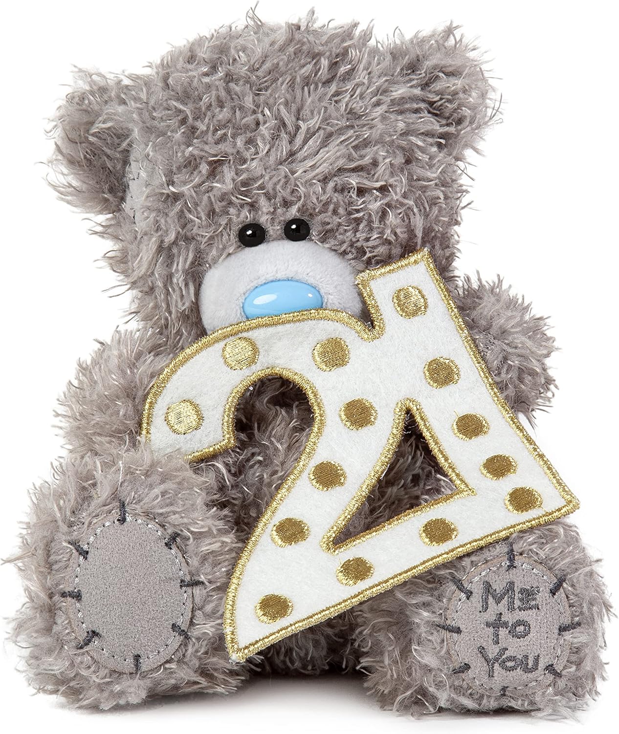 Grey Me to You Tatty Teddy 21st Lightbox Effect Bear from Carte Blanche official collection, featuring a cute plush teddy with lightbox effect.