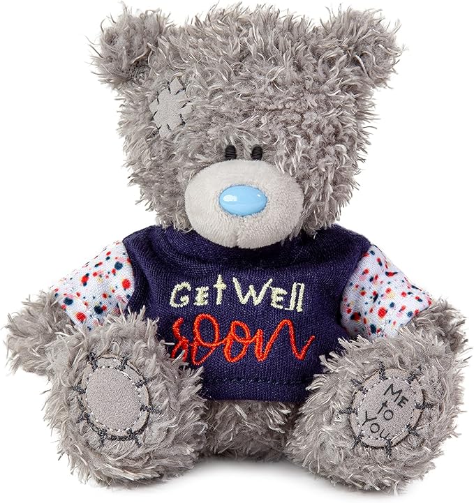 Soft S4 Get Well Soon plush from Carte Blanche featuring a comforting plush with a cheerful design for well wishes.