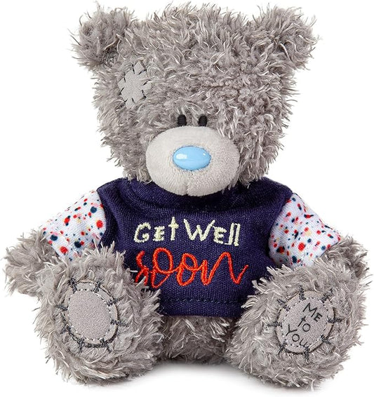 Soft S4 Get Well Soon plush from Carte Blanche featuring a comforting plush with a cheerful design for well wishes.