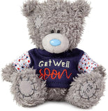 Soft S4 Get Well Soon plush toy by Carte Blanche, featuring a cuddly, colorful design perfect for comforting someone ill.