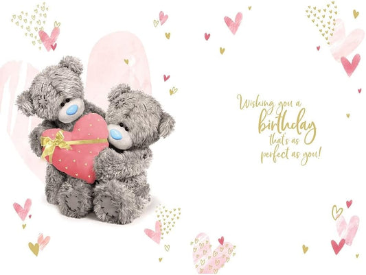 3D holographic "I Love You" birthday bear greeting card by Carte Blanche, featuring a colorful, animated bear design.