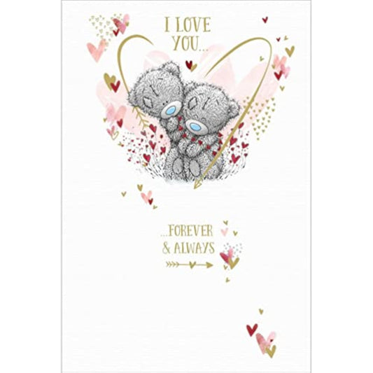Carte Blanche Bears With Heart Garland Valentine’s Day greeting card featuring cute bears and red heart accents.